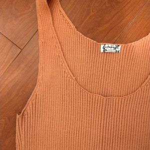Free people rusty orange tank top.